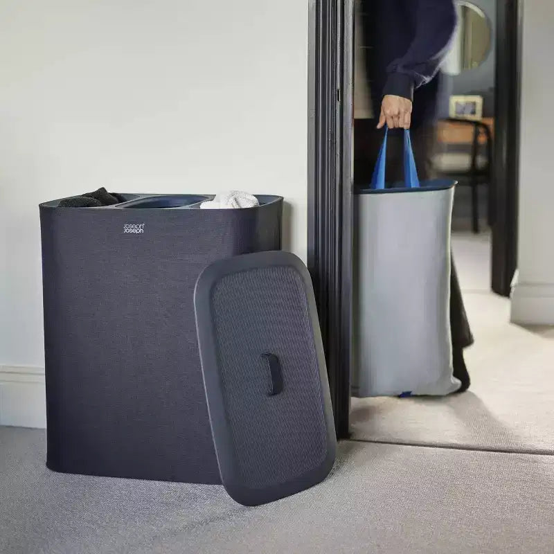 Panier à linge Joseph Joseph Tota Trio 90 L - Noir