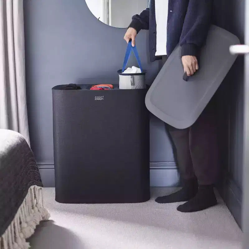 Panier à linge Joseph Joseph Tota Trio 90 L - Noir
