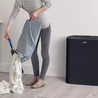 Panier à linge Joseph Joseph Tota Trio 90 L - Noir
