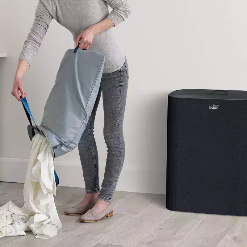 Panier à linge Joseph Joseph Tota Trio 90 L - Noir
