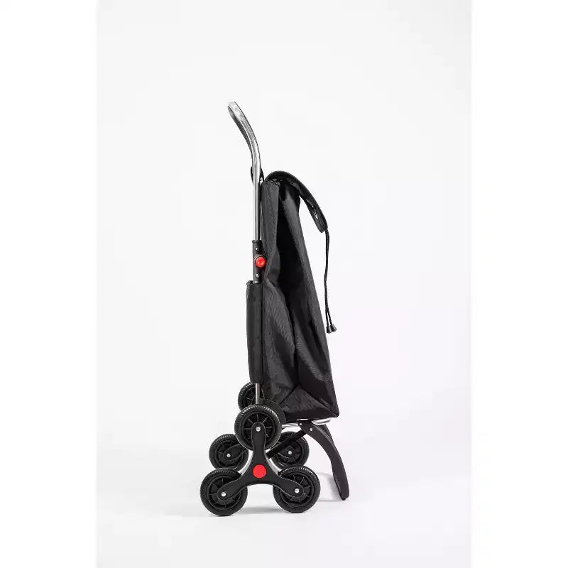 Rolser I-Max Tweed 6 Roues Chariot de Courses Pliable Monte-Escalier Vert Foncé Mousse : Chariot d'Épicerie Portable, Rangement Universel