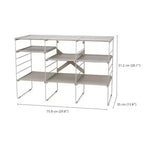 Joseph Joseph Level Plus Étagère à chaussures réglable – Peut contenir 12 paires : Cadre autoportant en acier au carbone, blanc cassé, largeur 75,7 cm