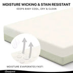 Matelas pour lit de bébé et tout-petit Beautyrest Silver PureAir à deux niveaux - Greenguard Gold - Blanc/Vert
