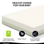 Matelas pour lit de bébé et tout-petit Beautyrest Silver PureAir à deux niveaux - Greenguard Gold - Blanc/Vert