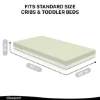 Matelas pour lit de bébé et tout-petit Beautyrest Silver PureAir à deux niveaux - Greenguard Gold - Blanc/Vert
