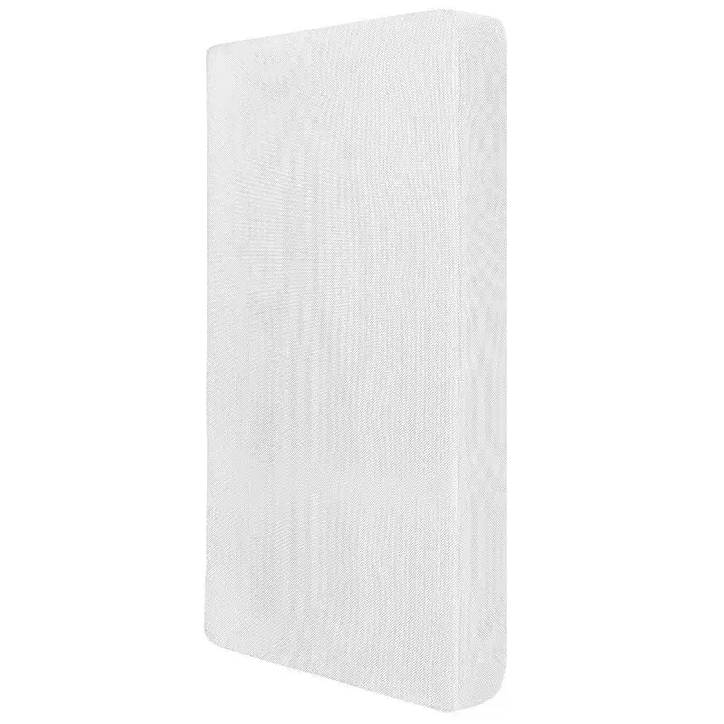 Matelas de berceau standard Dream On Me respirant orthopédique ferme en fibre - Blanc : Hypoallergénique, housse en vinyle, 5 pouces d'épaisseur, sans mousse