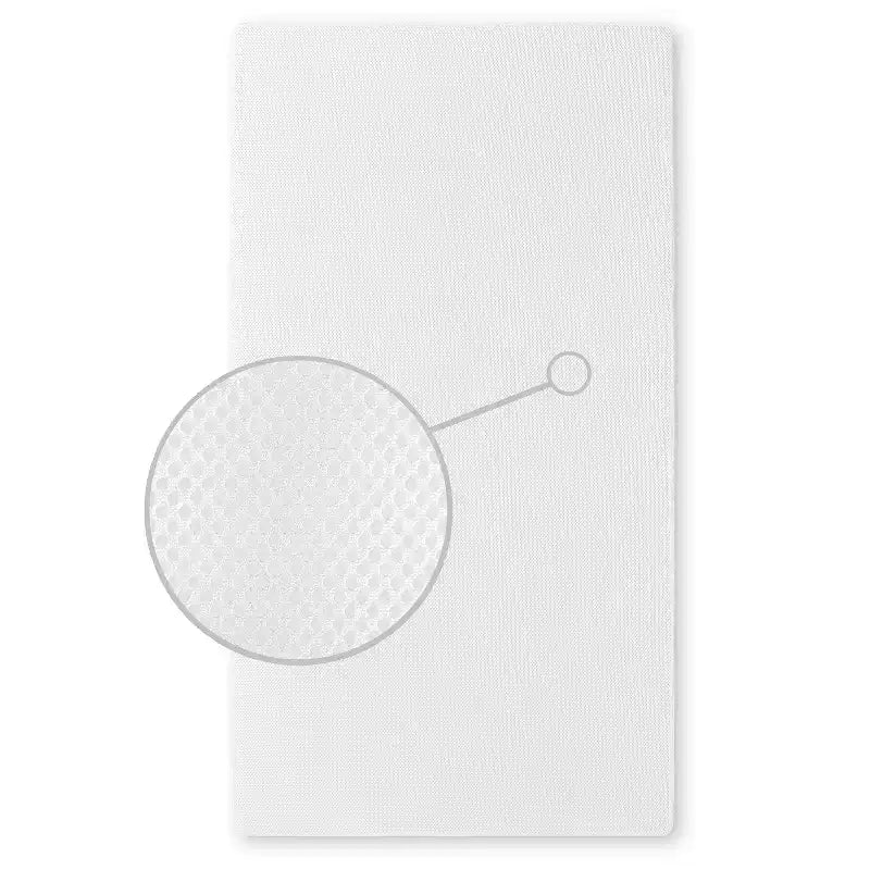 Matelas de berceau standard Dream On Me respirant orthopédique ferme en fibre - Blanc : Hypoallergénique, housse en vinyle, 5 pouces d'épaisseur, sans mousse