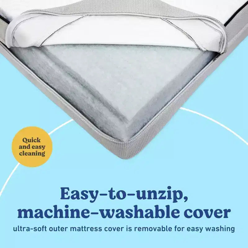 Matelas Graco Essentials 6 po double face pour lit de bébé et lit de tout-petit : Ferme, housse amovible imperméable, 8 lb