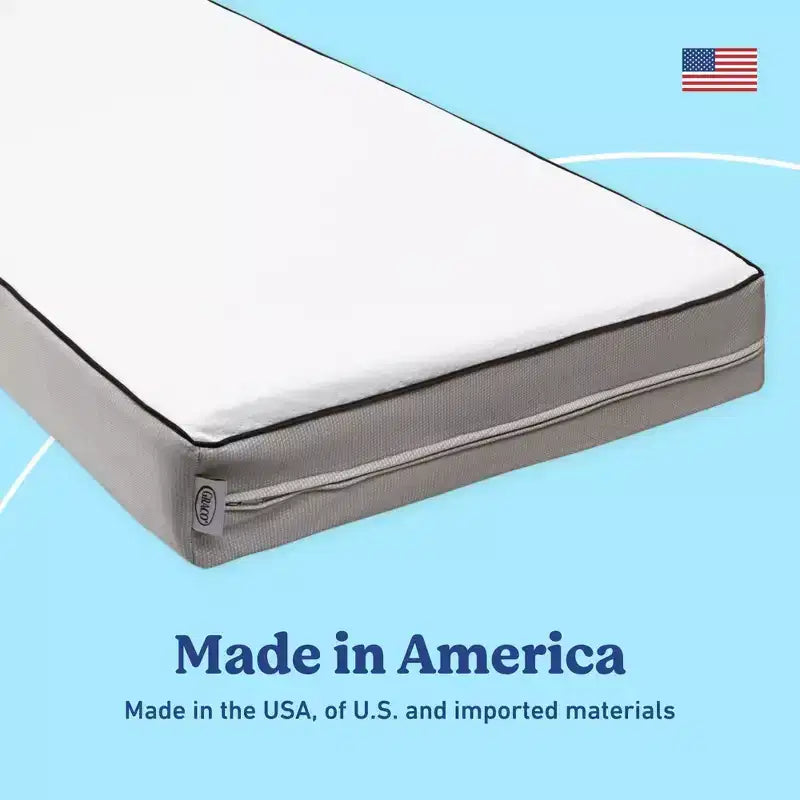 Matelas Graco Essentials 6 po double face pour lit de bébé et lit de tout-petit : Ferme, housse amovible imperméable, 8 lb
