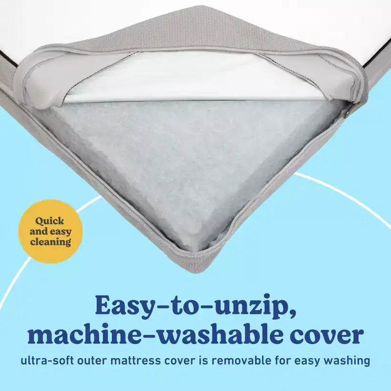 Matelas de lit de bébé et de lit pour tout-petits Graco Basics 5" : Ferme, housse imperméable, matelas en fibre de taille standard