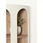 Kate & Laurel All Things Decor Étagère d'angle Elloree 40,6 cm Blanc/Naturel