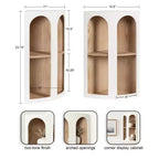 Kate & Laurel All Things Decor Étagère d'angle Elloree 40,6 cm Blanc/Naturel