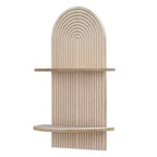 American Art Decor Lunar Ledges Wall Shelf Brown