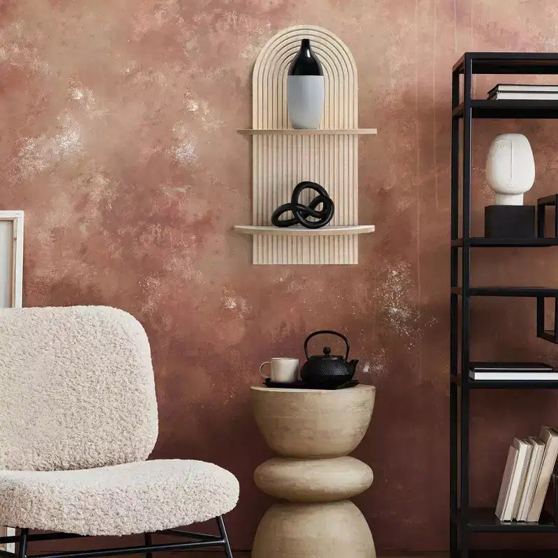 American Art Decor Étagère murale Lunar Ledges marron