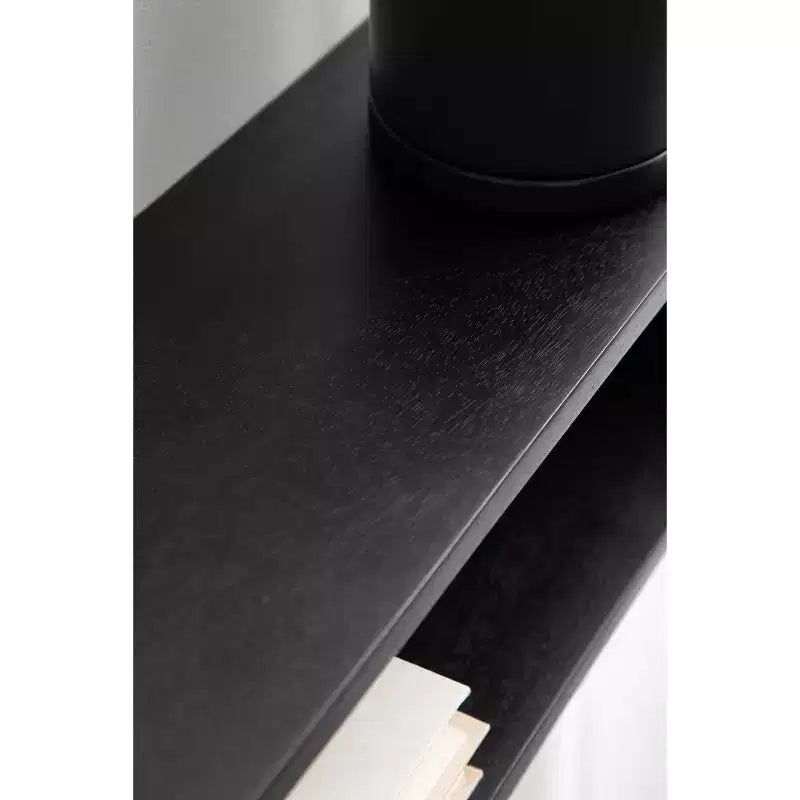 Kate & Laurel All Things Decor Étagère Murale Flottante Deguara Noire 76x18x18 cm
