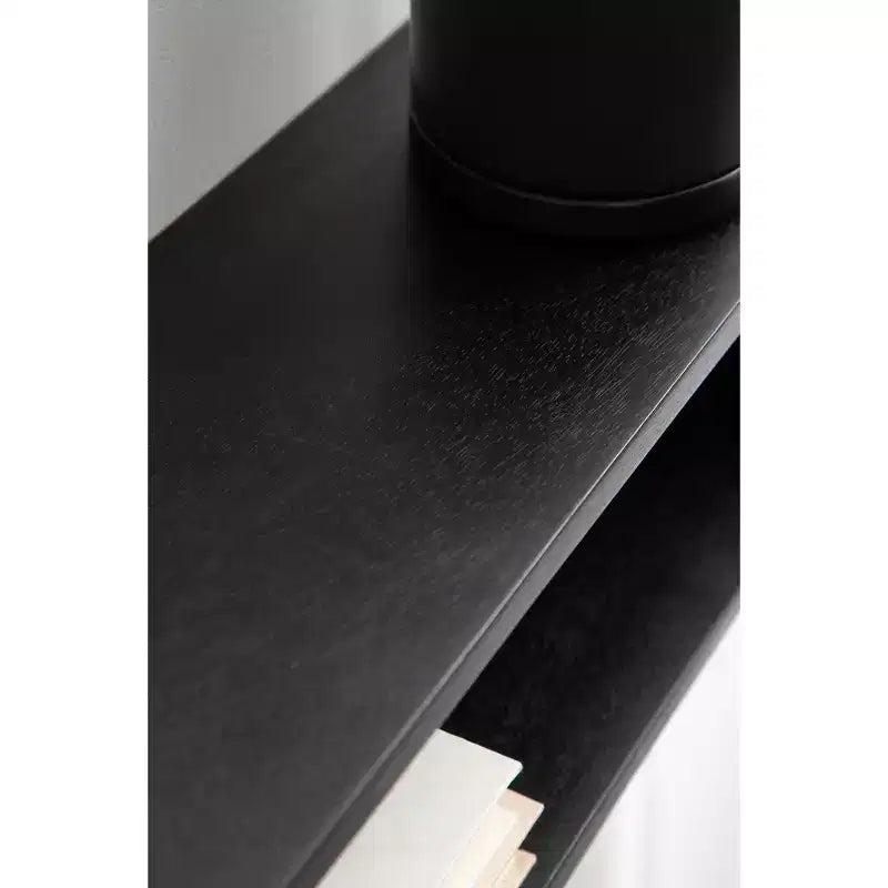 Kate & Laurel All Things Decor Étagère Murale Flottante Deguara Noire 76x18x18 cm