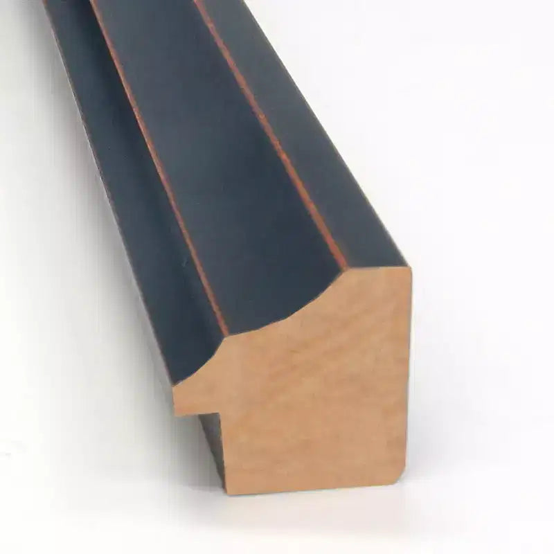 Miroir mural de salle de bain en bois non biseauté Amanti Art, 28" x 28", bronze foncé : Design carré moderne, fixation murale, cadre en bois