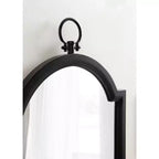 Kate & Laurel All Things Decor Miroir Mural Ohara Arch Noir 18"x30" : Style Traditionnel, Dessus Arrondi, Montage Mural