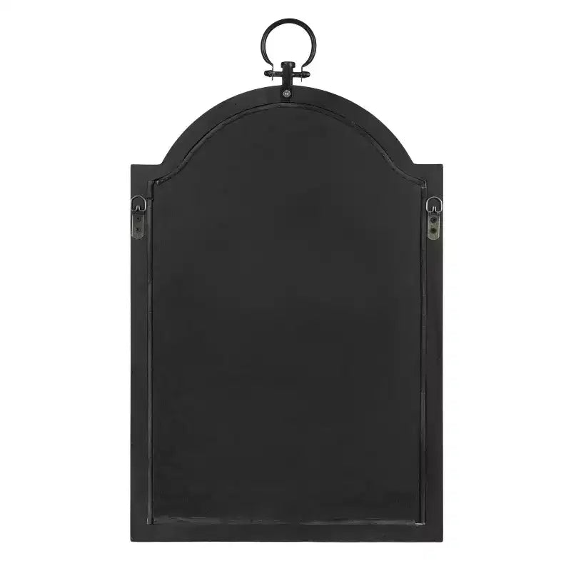 Kate & Laurel All Things Decor Miroir Mural Ohara Arch Noir 18"x30" : Style Traditionnel, Dessus Arrondi, Montage Mural