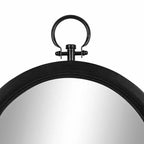Kate & Laurel All Things Decor Miroir Mural Ohara Arch Noir 18"x30" : Style Traditionnel, Dessus Arrondi, Montage Mural