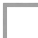 Miroir mural encadré en nickel brossé 20 po x 24 po Argent - Amanti Art : Moderne biseauté, aucun assemblage requis