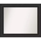 Amanti Art 34"x28" Non-Beveled Shipwreck Black Bathroom Wall Mirror: Rectangle, Polystyrene Frame, Wall Mounted