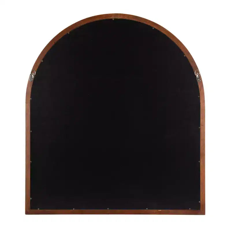 Miroir mural en bois Hatherleigh Arch Kate & Laurel All Things Decor 81 x 91 cm Noyer Marron