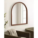 Miroir mural en bois Hatherleigh Arch Kate & Laurel All Things Decor 81 x 91 cm Noyer Marron