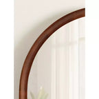 Miroir mural en bois Hatherleigh Arch Kate & Laurel All Things Decor 81 x 91 cm Noyer Marron