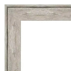 Miroir mural encadré métallique craquelé 25 po x 25 po argent - Amanti Art : Carré biseauté moderne, aucun assemblage requis