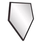 Miroir mural Howard Elliott 21,75"x17,75" Quintin à 5 côtés avec cadre en acier inoxydable noir