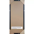 Amanti Art Miroir sur pied Caleb Brown encadré, sans biseau, 28"x64" : style ferme rustique, cadre en polystyrène