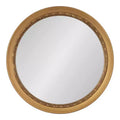 Kate & Laurel All Things Decor 26"x26" Wildomar Round Wall Mirror Gold