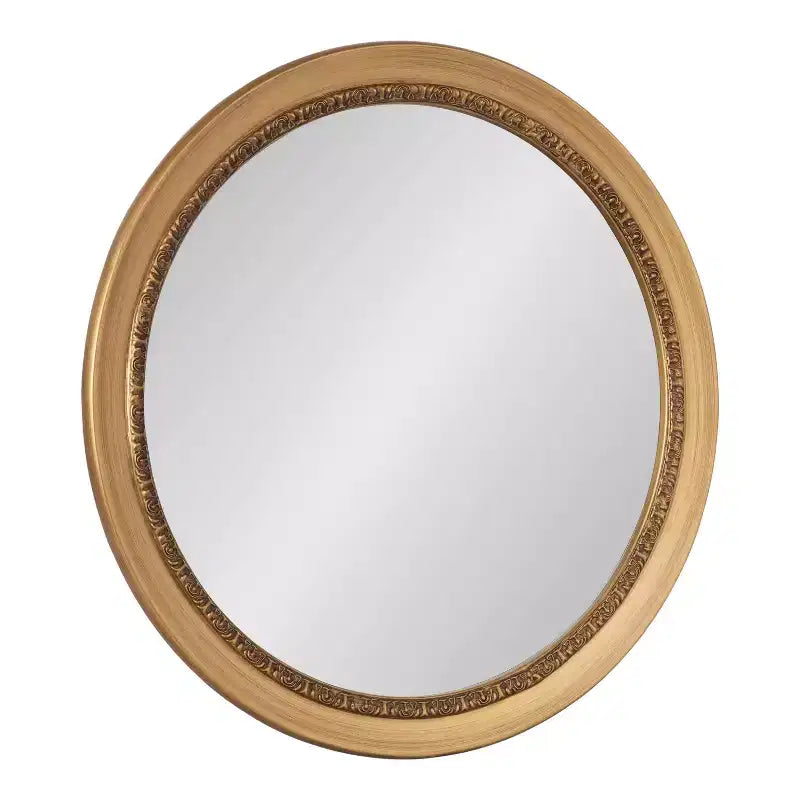Kate & Laurel All Things Decor Miroir Mural Rond Wildomar Doré 26"x26"