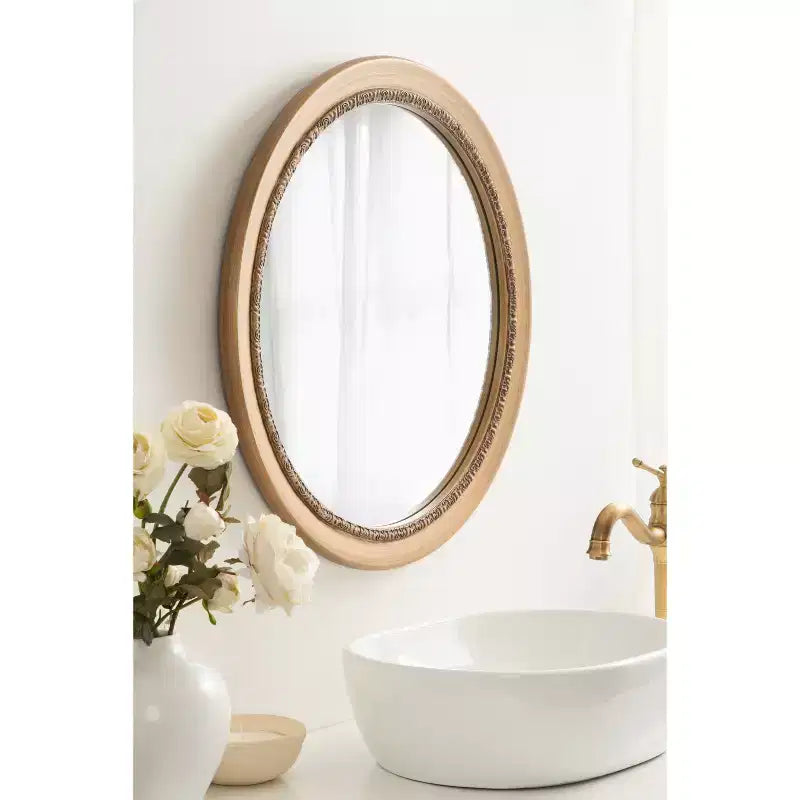 Kate & Laurel All Things Decor Miroir Mural Rond Wildomar Doré 26"x26"