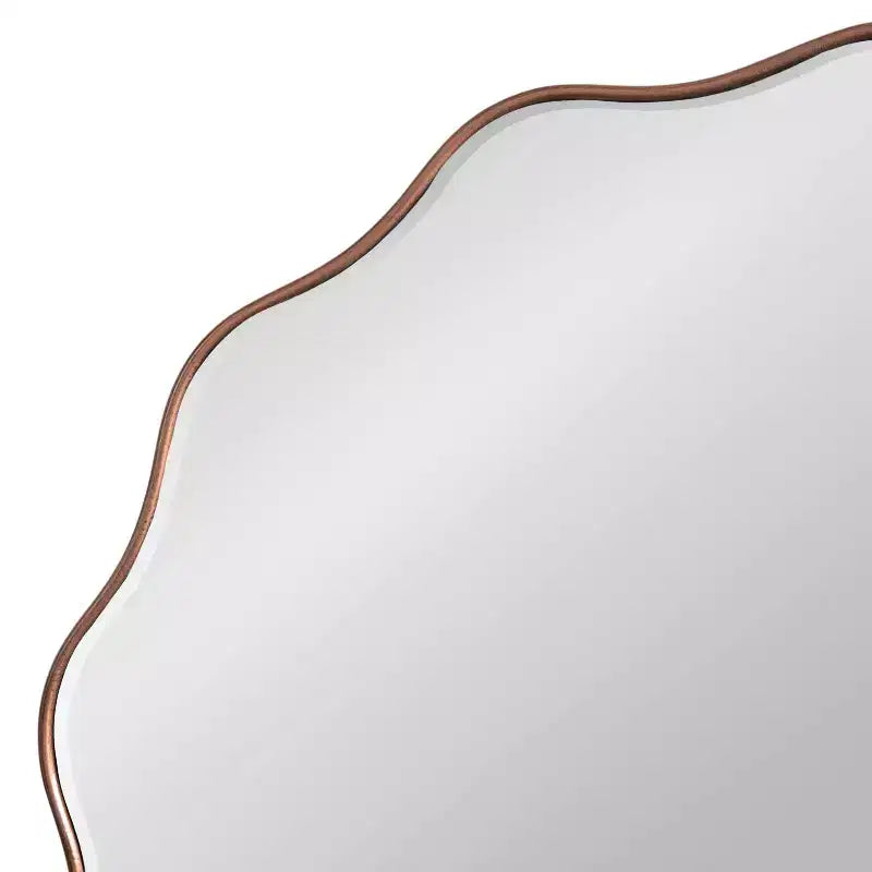 Kate & Laurel All Things Decor Miroir rond festonné Viona 32"x32" Bronze