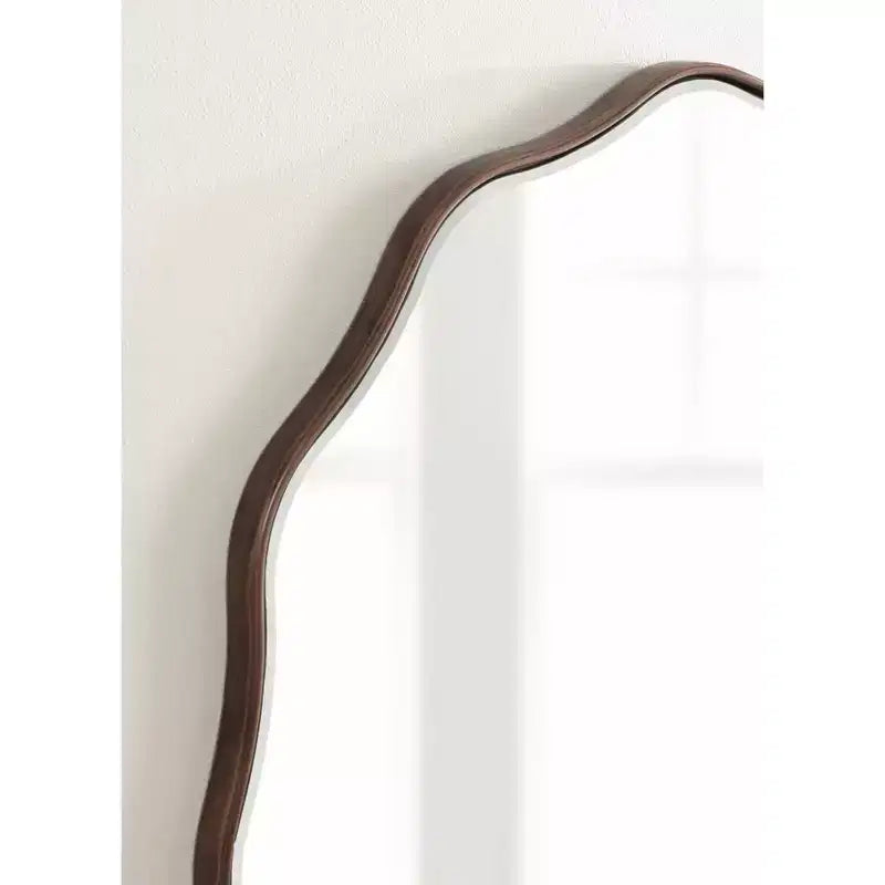 Kate & Laurel All Things Decor Miroir rond festonné Viona 32"x32" Bronze