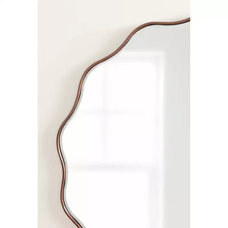 Kate & Laurel All Things Decor Miroir rond festonné Viona 32"x32" Bronze