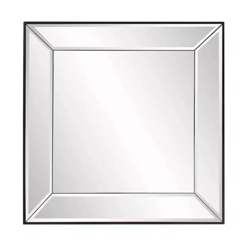Howard Elliott Modern Square Decorative Vogue Wall Mirror Silver: 22"x22", Glass & Wood Frame, No Assembly Required