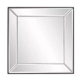 Howard Elliott Modern Square Decorative Vogue Wall Mirror Silver: 22"x22", Glass & Wood Frame, No Assembly Required