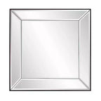 Howard Elliott Modern Square Decorative Vogue Wall Mirror Silver: 22"x22", Glass & Wood Frame, No Assembly Required