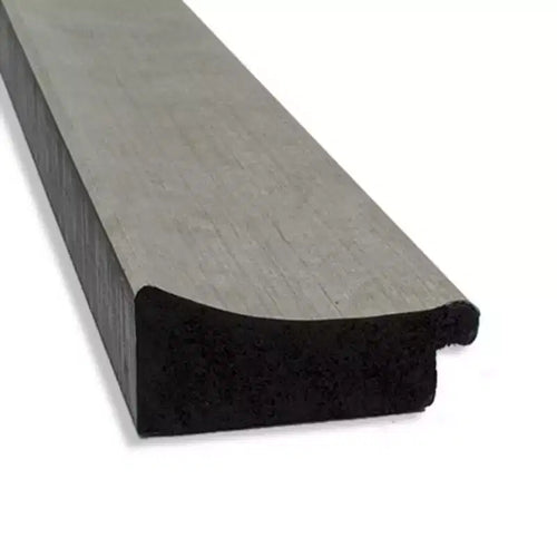 Miroir mural de salle de bain étroit Waveline Silver non biseauté de 23" x 29" - Amanti Art : Rectangle moderne, cadre en polystyrène, fixation murale