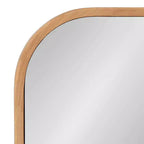 Miroir mural décoratif encadré Nordlund 23" x 35" Naturel - Kate & Laurel All Things Decor