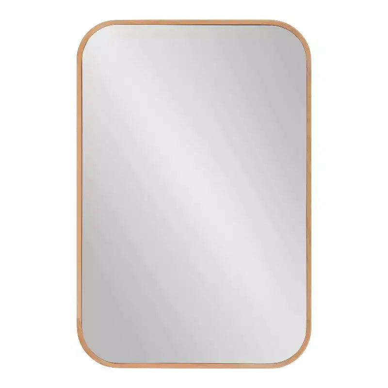 Miroir mural décoratif encadré Nordlund 23" x 35" Naturel - Kate & Laurel All Things Decor