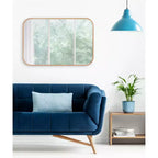 Miroir mural décoratif encadré Nordlund 23" x 35" Naturel - Kate & Laurel All Things Decor