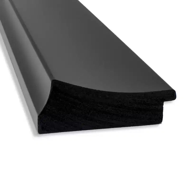 Miroir de sol Grand Black 76 x 168 cm (30" x 66") de Amanti Art – Sans biseau