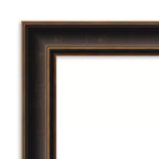 Miroir mural Villa de 24 x 30 po, cadre bronze huilé, aucun assemblage requis - Amanti Art