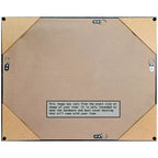 Amanti Art 30" x 24" Miroir Mural de Salle de Bain Étroit Grace Non Biseauté Métal Brossé Noir : Rectangle Moderne, Fixation Murale