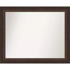 33" x 27" Lara Bronze Wood Wall Mirror - Amanti Art