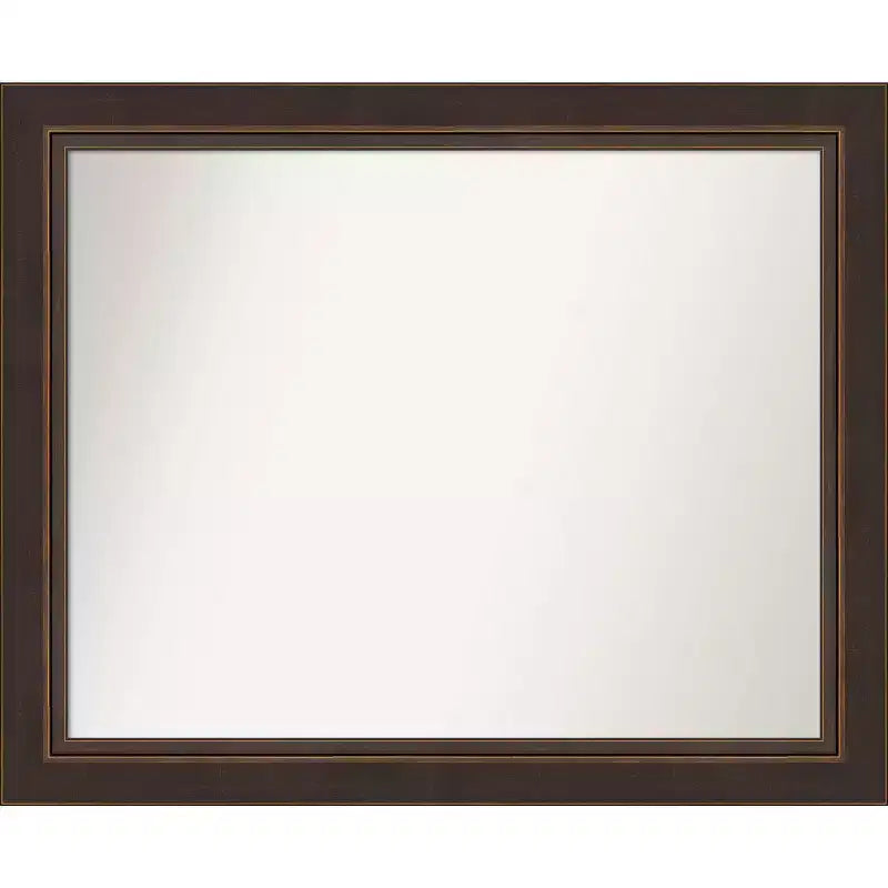 33" x 27" Lara Bronze Wood Wall Mirror - Amanti Art